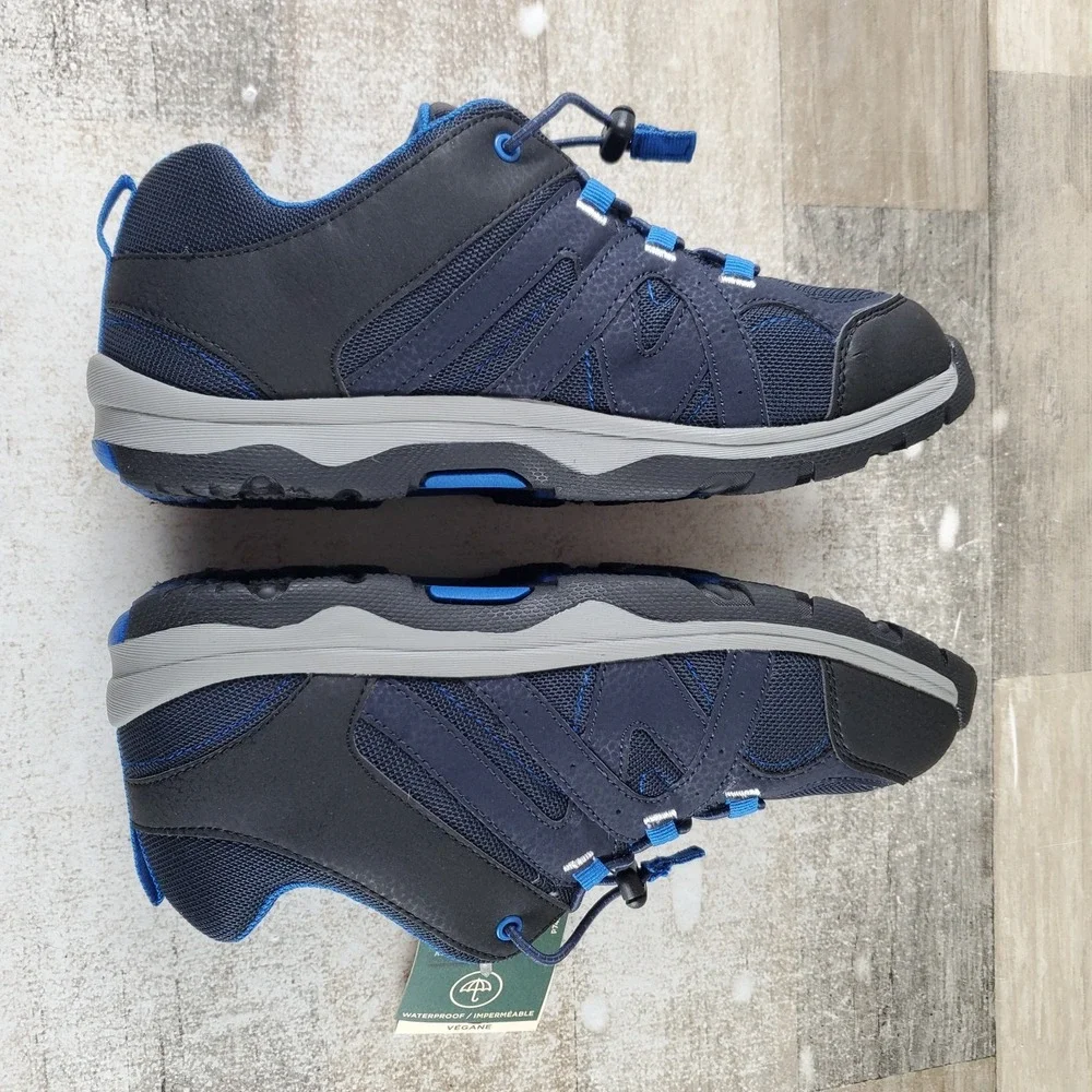 Kamik Trax Kids Shoes Sz 6 Navy Blue Mesh Waterproof Round Toe Lace Up Sneaker